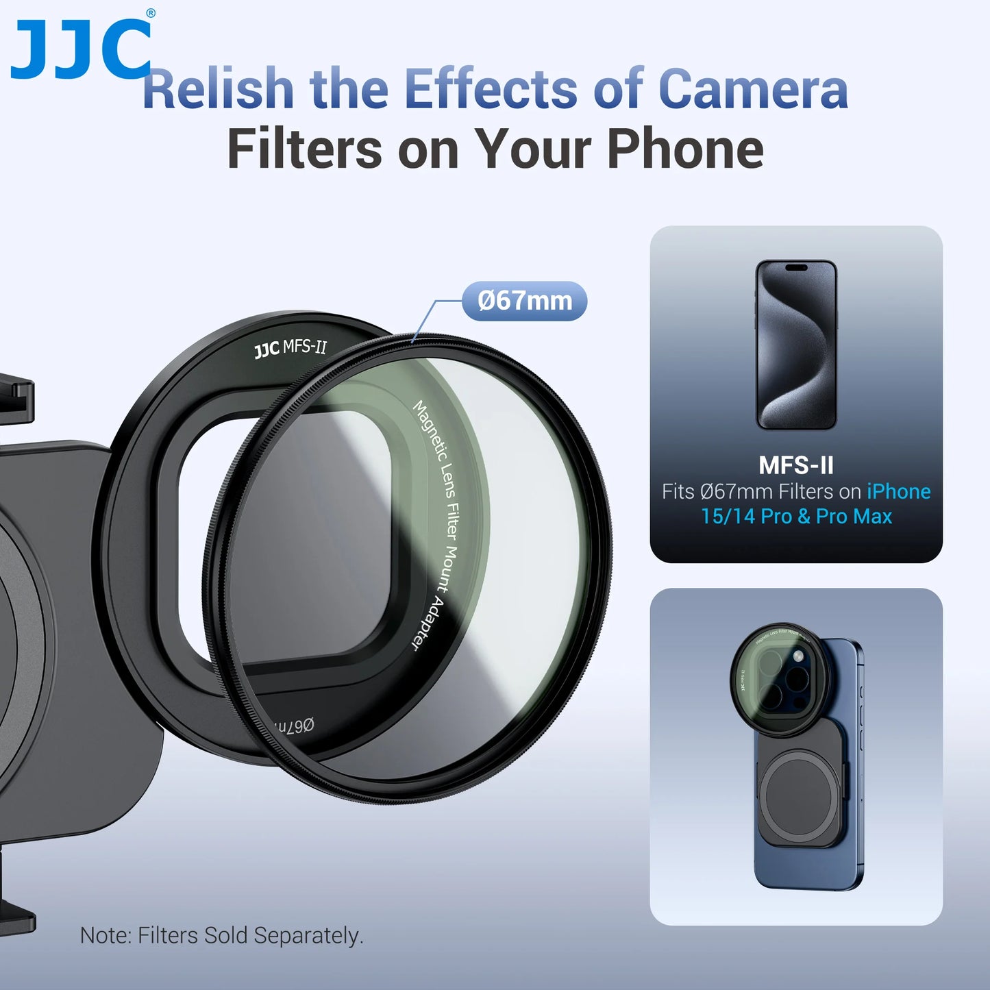 Filtro magnetico  67mm  Lens Filter  para  iPhone 16 15 14 Pro Pro Max ™