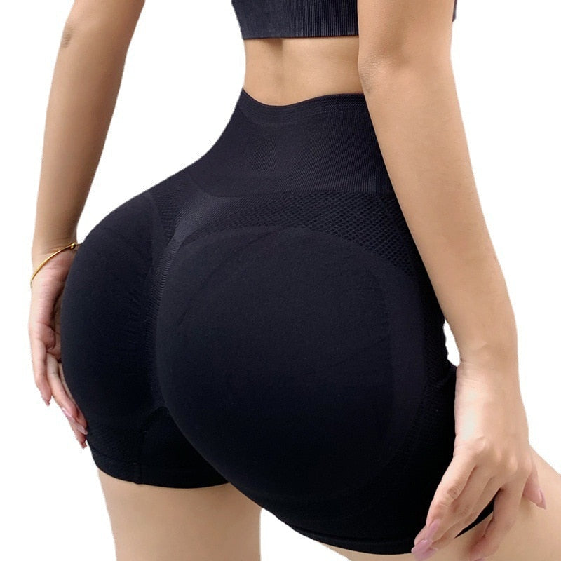 Women Push Up Shorts Cycling Sports Leggings High Waist Fitness Yoga Clothing Workout Running Shorts Gym Sportswear for Girls