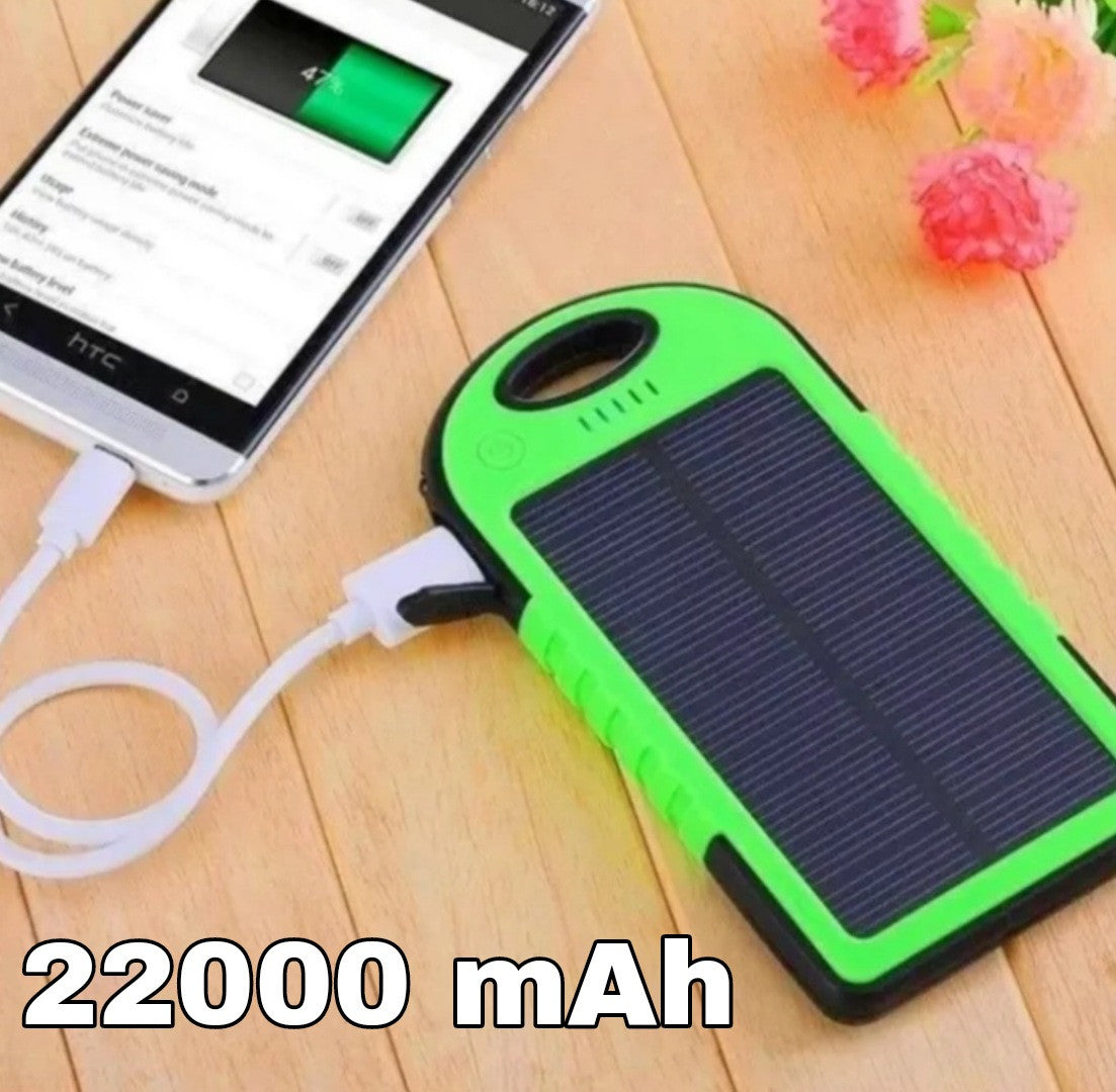 CARGADOR SOLAR 22000 mAh COLORES